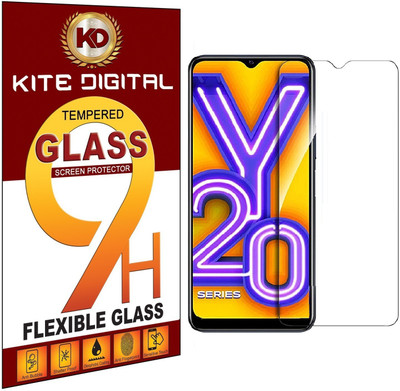 KITE DIGITAL Tempered Glass Guard for VIVO Y20(Pack of 3)