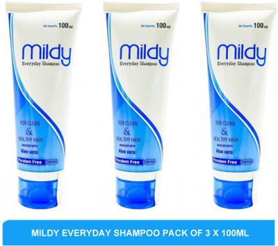 Mildy Everyday Shampoo - pack of 3 x 100ml(300 ml)