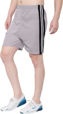 Dia A Dia Solid, Self Design Men Grey Sports Shorts, Casual Shorts, Gym Shorts