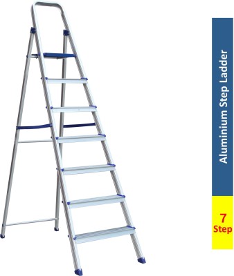 Flipkart SmartBuy 7 Step With Heavy Platform Aluminium Ladder  (With Platform)