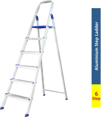Flipkart SmartBuy 6 Step With Heavy Platform Aluminium Ladder (With Platform)