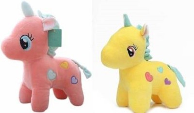 Sanvidecors COMBO CUTE UNICORN FOR BABY CHILD SOFT TOYS  - 25.2 cm(Multicolor)