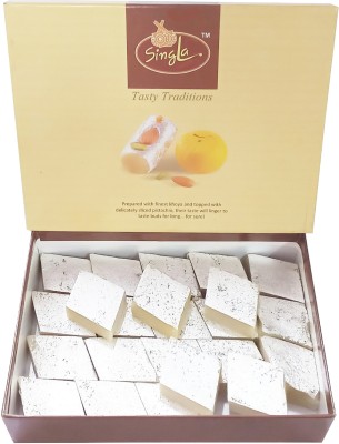 Singla Badam burfi Sweets ,Almonds Sweet burfi 300g Box(300 g)