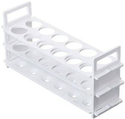 HOMEOTRADE HT Lab Test Tube Stand (3 Tier) Polypropylene Test Tube Rack Plastic Test Tube Rack(12 White)
