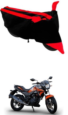 RONISH Two Wheeler Cover for Hero(Xtreme 200R, Black, Red)