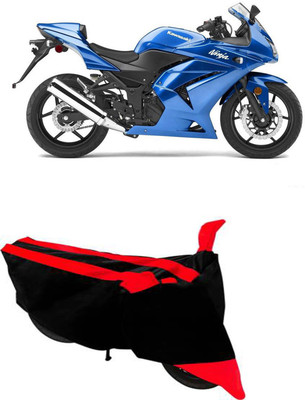 RONISH Two Wheeler Cover for Kawasaki(Ninja 250, Black, Red)
