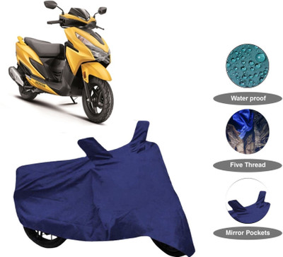 THE REAL ARV Waterproof Two Wheeler Cover for Honda(Grazia, Blue)