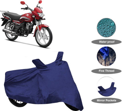 Astips Two Wheeler Cover for Honda(CD 110 Dream, Blue)