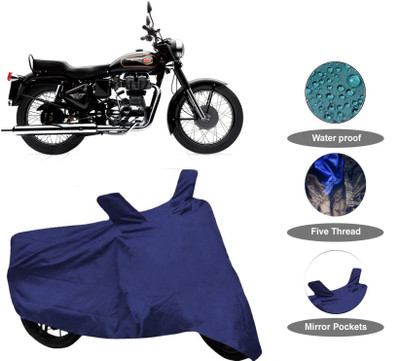 APNEK Waterproof Two Wheeler Cover for Royal Enfield(Bullet 350, Blue)