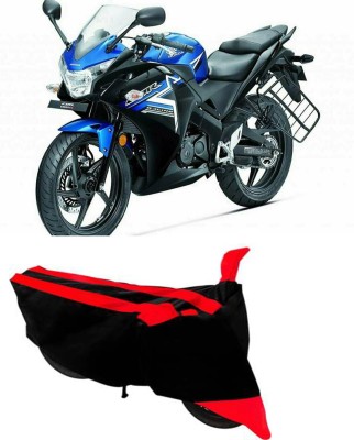 RONISH Two Wheeler Cover for Honda(CBR 150R, Black, Red)