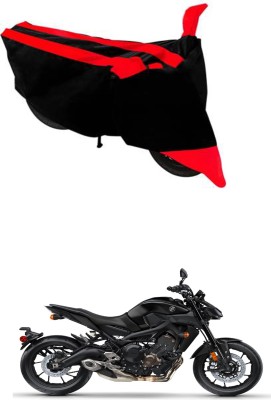 RONISH Two Wheeler Cover for Yamaha(MT 9, Black, Red)