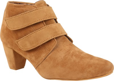 Exotique Boots For Women(Beige , 4 UK/India)