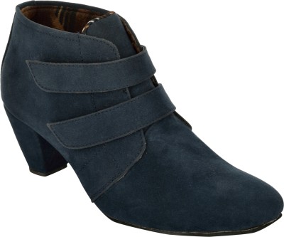 Exotique Heel Boots For Women(Blue)