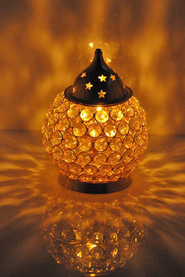 VALUE CRAFTS Brass Table Diya(Height: 5.5 inch)