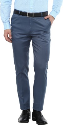 INSPIRE Slim Fit Men Blue Trousers