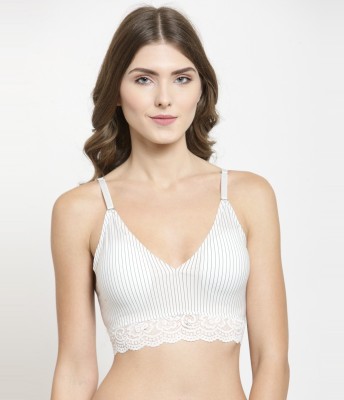 PrettyCat PrettyCat Very Stylish Padded bralette. Women Bralette Heavily Padded Bra(White)