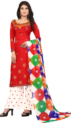 Gee Next Creation Crepe Printed Kurta & Churidar Material