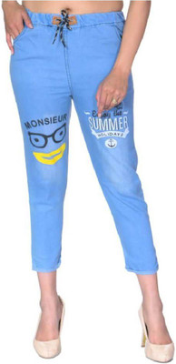 Avnish Enterprises Jogger Fit Women Light Blue Jeans