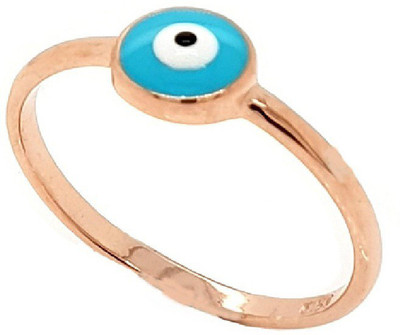 RATAN BAZAAR Evil eye Stone Ring Natural Protection evil eye stone For men & women Stone Crystal Gold Plated Ring