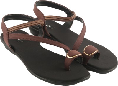 KAIRO D Women Wedges(Brown , 6)