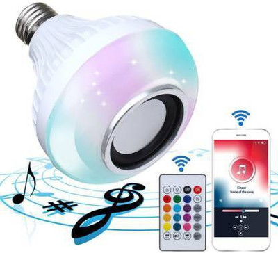 Worricow Portable Bulb Bluetooth Speaker With Light 5 W Bluetooth Speaker(Multicolor, Stereo Channel)