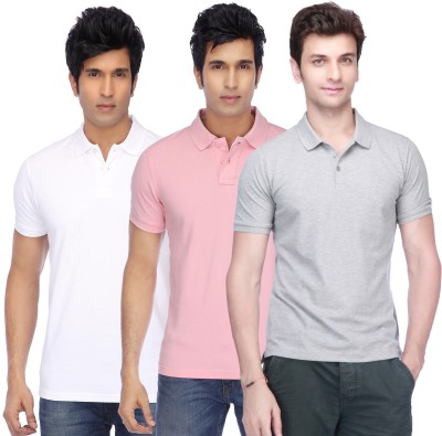 Concepts Solid Men Polo Neck Multicolor T-Shirt