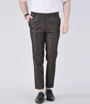 AD & AV Regular Fit Men Brown Trousers
