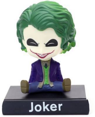 Daiyamondo Joker Movie Character Spring Head Moving HEad Bobblehead Spring Dancing PVC Bobble Spring Dancing Doll Toy Car Dashboard Bounce Toys for Car Interior Dashboard Expression BobbleHead  (Multicolor)