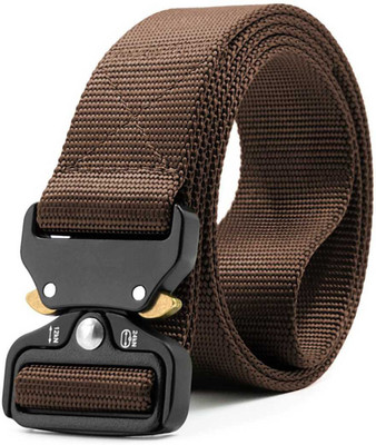 HENEDA Men Casual Brown Nylon Belt