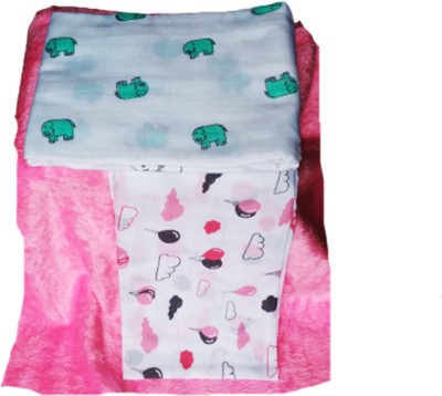 PEUBUD Printed Crib Swaddling Baby Blanket for  AC Room(Cotton, Multicolor)