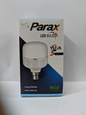 ParaxYuva 5 W Basic T-Bulb B22 LED Bulb(White, Pack of 10)