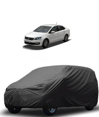 ARNEJA Car Cover For Volkswagen Vento (Without Mirror Pockets)(Grey)