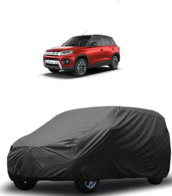 arneja trading company Car Cover For Maruti Suzuki Vitara Brezza (Without Mirror Pockets)(Grey)