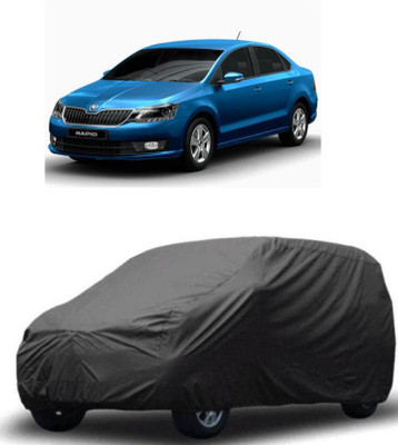 ARNEJA Car Cover For Skoda Rapid (Without Mirror Pockets)(Grey)
