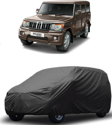 arneja trading company Car Cover For Mahindra Bolero (Without Mirror Pockets)(Grey)