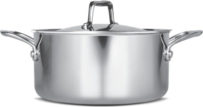 MILTON Pro Cook Triply Stainless Steel Casserole with Lid Cook and Serve Casserole(3000 ml)