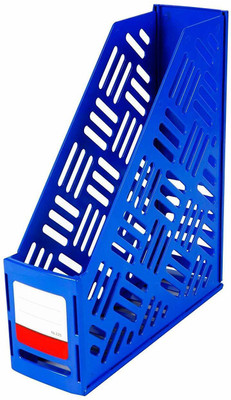 CPEX 1 Compartments Plastic File Rack Holder(Blue)