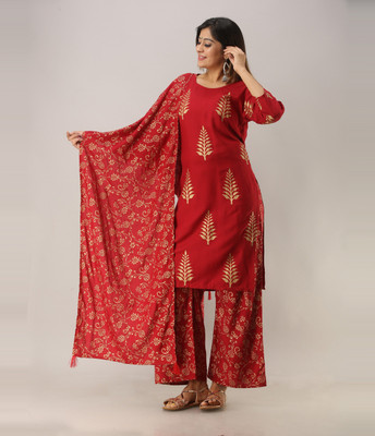 Surhi Women Kurta Palazzo Dupatta Set