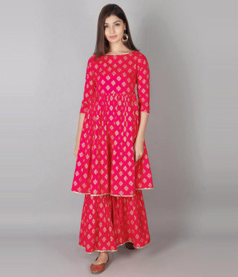 JAIPUR VASTRA Women Kurta and Palazzo Set