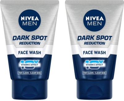 NIVEA Men , Dark Spot Reduction, 100g Pack of 2 Face Wash(200 g)