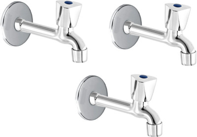 BATHONIX Premium quality stainless steel Acura Long body Tap - Pack of 3 Bib Tap Faucet(Wall Mount Installation Type)