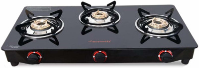Butterfly Glass Manual Gas Stove(3 Burners)