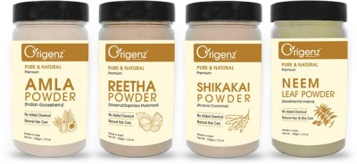 Origenz Premium Amla Reetha Shikakai Neem Powder for Healthy Hair(400 g)