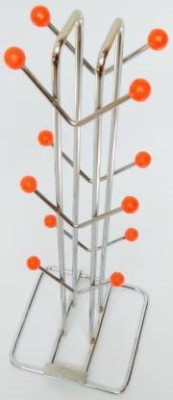 Value Adds Cup Kitchen Rack Steel orange v shape cup stand