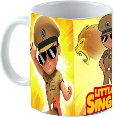 GTMP Little Singham KIDM073 Ceramic Coffee Mug(350 ml)