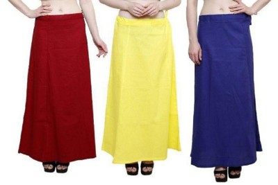 MyTrendzs PT_Red_Yellow_Blue_Packof3 Pure Cotton Petticoat(Free)