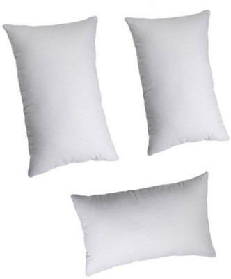 Changers Polyester Fibre Solid Sleeping Pillow Pack of 3(White)
