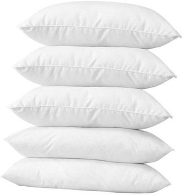 Changers Polyester Fibre Solid Sleeping Pillow Pack of 5(White)