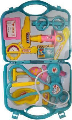 LooknlveSports Role play 13Pcs Doctor set with Foldable Suitcase for kids