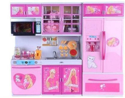 MTC97 Kitchen Play Set For Girl Kids (Pink Color)